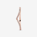 Sparkling Wishbone Ring