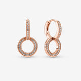 Sparkling Double Hoop Earrings