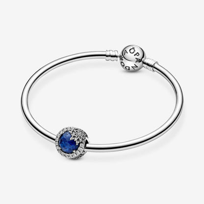 Blue Dazzling Snowflake Charm