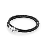 Original pandoraer woven leather rope Bracelet