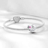 925 Sterling Silver Personalized Love Heart Series Diy Pendant Beads Fit Bracelet Necklace Making Gift Of High Quality Jewelry