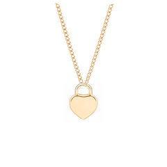 Initials Heart Pendant Necklace